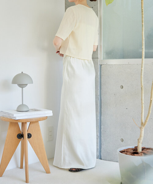gemeil（ジェムイル）の「【再値下】クロップドシアーカーディガン（IF-225）（Tシャツ/カットソー・レディース・ブラック/アイボリー/グレー・MEDIUM/SMALL）」の9枚目の写真