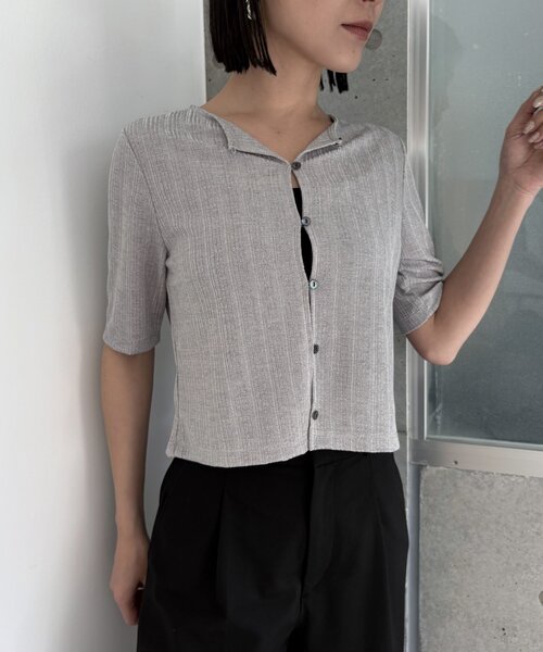 tシャツ クロップドシアーカーディガン（IF-225） レディース gemeil tシャツ クロップドシアーカーディガン（IF-225