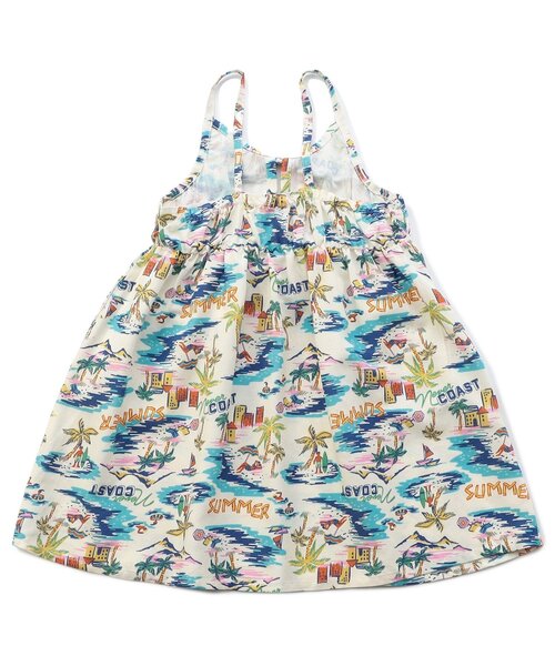 F.O.KIDS（エフオーキッズ）の「【リンク/ジュニア対応】アロハワンピース（ワンピース・キッズ・キナリ/オレンジ/レインボー・140/130/80/120/110/100/90）」の11枚目の写真