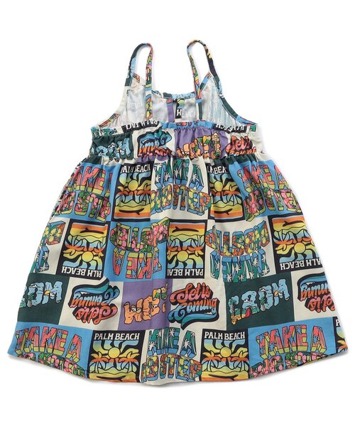 F.O.KIDS（エフオーキッズ）の「【リンク/ジュニア対応】アロハワンピース（ワンピース・キッズ・キナリ/オレンジ/レインボー・140/130/80/120/110/100/90）」の9枚目の写真