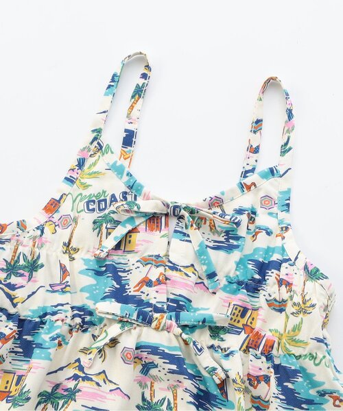 F.O.KIDS（エフオーキッズ）の「【リンク/ジュニア対応】アロハワンピース（ワンピース・キッズ・キナリ/オレンジ/レインボー・140/130/80/120/110/100/90）」の8枚目の写真