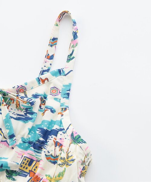 F.O.KIDS（エフオーキッズ）の「【リンク/ジュニア対応】アロハワンピース（ワンピース・キッズ・キナリ/オレンジ/レインボー・140/130/80/120/110/100/90）」の7枚目の写真