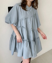 【apres jour clair】SSティアードチュニックシャツ