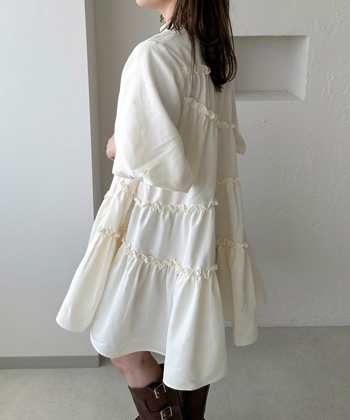 apres jour clair】SSティアードチュニックシャツ（チュニック