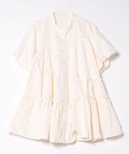 apres jour clair（アプレジュールクレア）の「【apres jour clair】SSティアードチュニックシャツ（チュニック・レディース・ブルー/アイボリー/ライトグレー/ブラウン系その他・フリー/X-LARGE）」の16枚目の写真