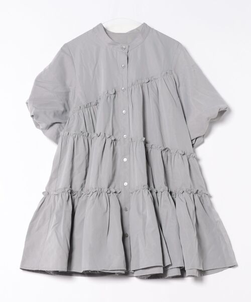 apres jour clair（アプレジュールクレア）の「【apres jour clair】SSティアードチュニックシャツ（チュニック・レディース・ブルー/アイボリー/ライトグレー/ブラウン系その他・フリー/X-LARGE）」の17枚目の写真