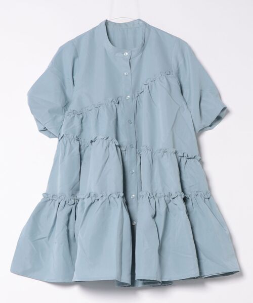 apres jour clair（アプレジュールクレア）の「【apres jour clair】SSティアードチュニックシャツ（チュニック・レディース・ブルー/アイボリー/ライトグレー/ブラウン系その他・フリー/X-LARGE）」の18枚目の写真