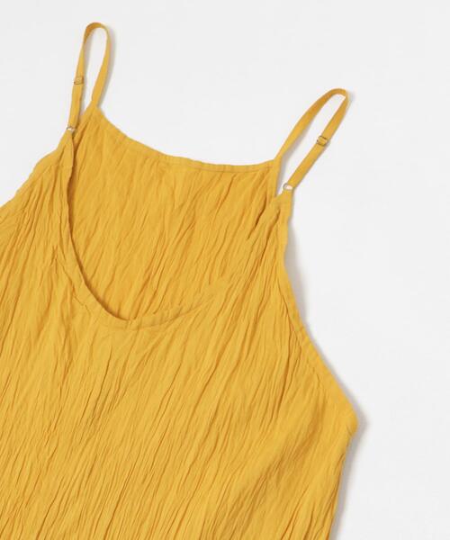 URBAN RESEARCH（アーバンリサーチ）の「コットンクリンクルキャミワンピース（ワンピース・レディース・ブラック/ブラウン/マスタード・FREE）」の13枚目の写真