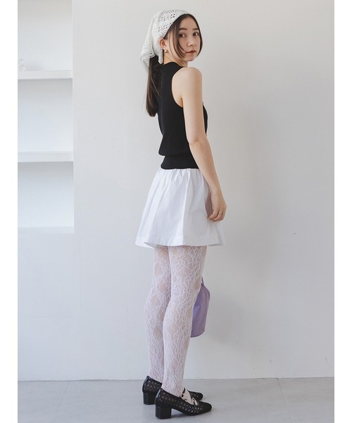 SNIDEL（スナイデル）の「ストラップバレエシューズ（バレエシューズ・レディース・その他/ブラック/ホワイト・SMALL/MEDIUM/LARGE）」の9枚目の写真