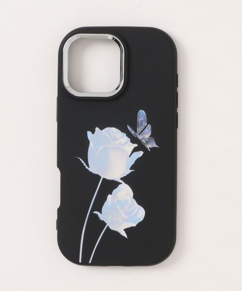 Fun & Daily(ファンアンドデイリー)の「Flower & Butterfly iPhone Case 15 16 17 Plus Pro ProMax アイフォンケース(スマホケース/カバー・レディース・ブラック・iPhone 15 Plus/iPhone 15 Pro Max/iPhone 15 Pro/iPhone 15/iPhone 16/iPhone 16 Plus/iPhone 16 Pro/iPhone 16 Pro Max/iPhone 17/iPhone 17 Pro/iPhone 17 Pro Max)」の2枚目の写真