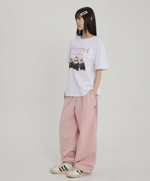 WaiKei(ワイケイ)の「【UNISEX】Wai Kei/フェレットTEE(Tシャツ/カットソー・レディース・ホワイト・MEDIUM/LARGE)」の3枚目の写真