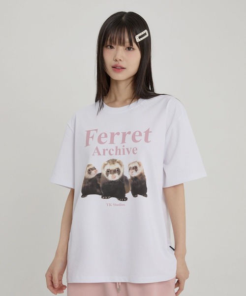 WaiKei(ワイケイ)の「【UNISEX】Wai Kei/フェレットTEE(Tシャツ/カットソー・レディース・ホワイト・MEDIUM/LARGE)」の8枚目の写真