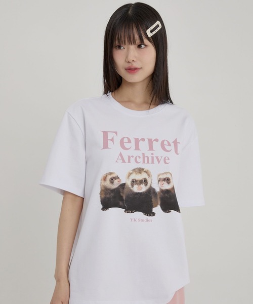 WaiKei(ワイケイ)の「【UNISEX】Wai Kei/フェレットTEE(Tシャツ/カットソー・レディース・ホワイト・MEDIUM/LARGE)」の14枚目の写真