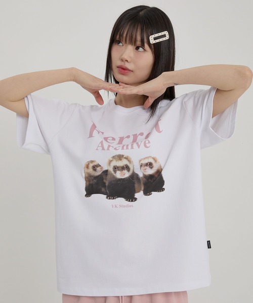 WaiKei(ワイケイ)の「【UNISEX】Wai Kei/フェレットTEE(Tシャツ/カットソー・レディース・ホワイト・MEDIUM/LARGE)」の15枚目の写真