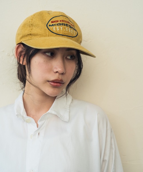 McGREGOR（マックレガー）の「McGREGOR Washed Embroidery Cap（キャップ・レディース・チャコールグレー/マスタード/ネイビー・FREE）」の3枚目の写真
