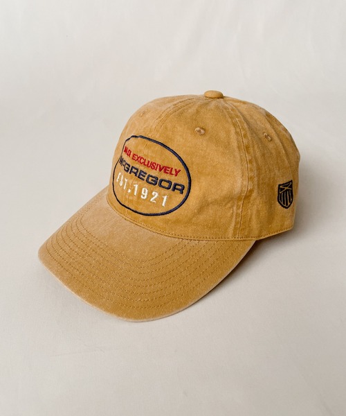 McGREGOR（マックレガー）の「McGREGOR Washed Embroidery Cap（キャップ・レディース・チャコールグレー/マスタード/ネイビー・FREE）」の5枚目の写真