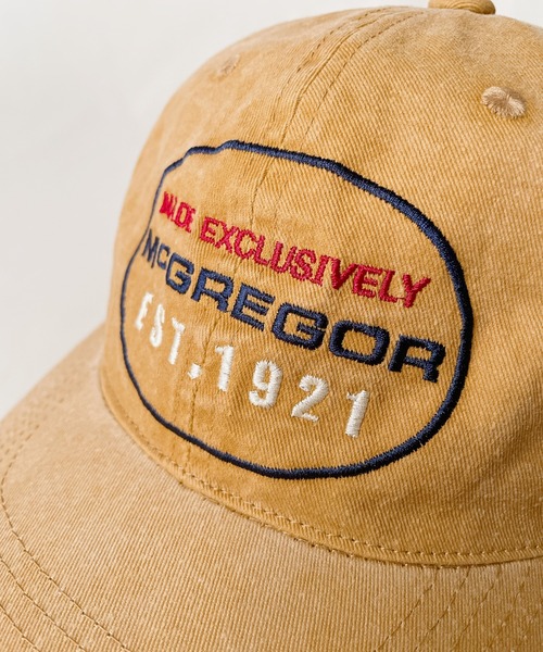 McGREGOR（マックレガー）の「McGREGOR Washed Embroidery Cap（キャップ・レディース・チャコールグレー/マスタード/ネイビー・FREE）」の9枚目の写真