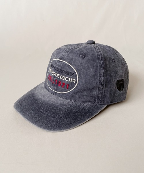 McGREGOR（マックレガー）の「McGREGOR Washed Embroidery Cap（キャップ・レディース・チャコールグレー/マスタード/ネイビー・FREE）」の4枚目の写真