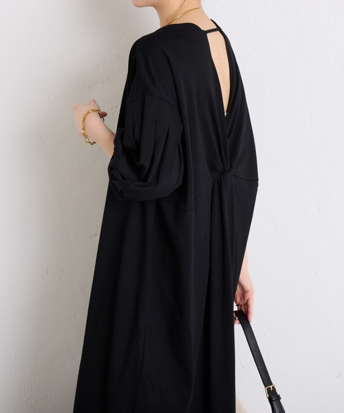 COLLAGE GALLARDAGALANTE（コラージュガリャルダガランテ）の「バックオープンカットワンピース/WEB限定（ワンピース・レディース・ピンク/グレー/ブラック・FREE）」の9枚目の写真