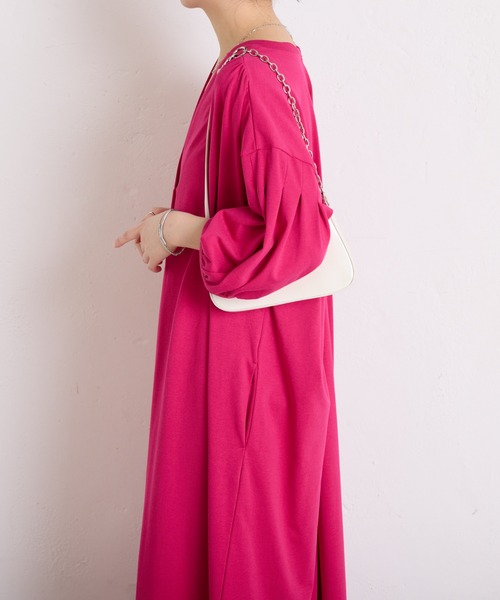 COLLAGE GALLARDAGALANTE（コラージュガリャルダガランテ）の「バックオープンカットワンピース/WEB限定（ワンピース・レディース・ピンク/グレー/ブラック・FREE）」の19枚目の写真