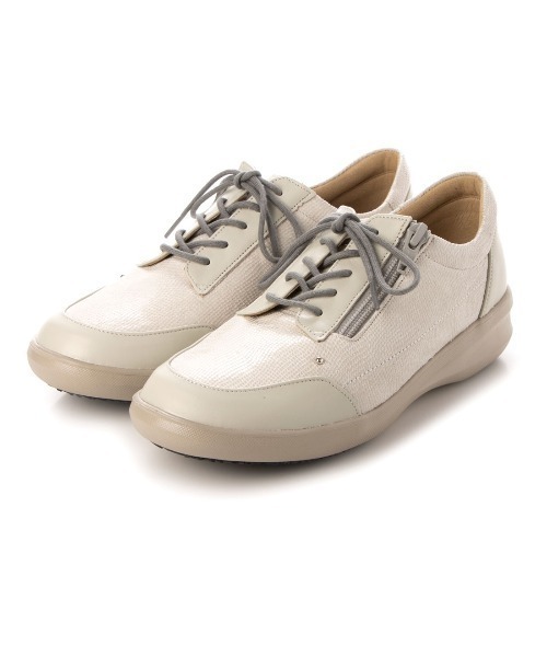 3E】サイドファスナーレースアップスニーカー（スニーカー）｜Atelier