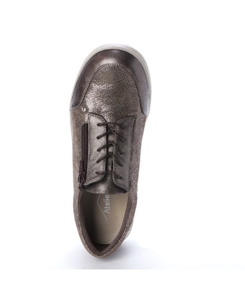 3E】サイドファスナーレースアップスニーカー（スニーカー）｜Atelier