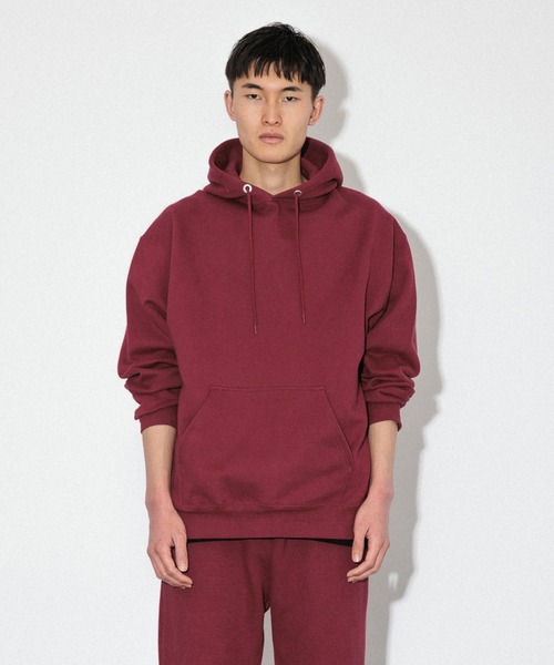 Knuu(ヌウ)の「Heavy Hooded Sweatshirt / ヘビーベーシックパーカー(パーカー・メンズ・ブラック/ヘザーグレー/ホワイト/グリーン/レッド/ネイビー/マルーン・X-SMALL/SMALL/MEDIUM/LARGE/X-LARGE/XX-LARGE)」の7枚目の写真