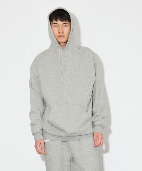Knuu(ヌウ)の「Heavy Hooded Sweatshirt / ヘビーベーシックパーカー(パーカー・メンズ・ブラック/ヘザーグレー/ホワイト/グリーン/レッド/ネイビー/マルーン・X-SMALL/SMALL/MEDIUM/LARGE/X-LARGE/XX-LARGE)」の1枚目の写真