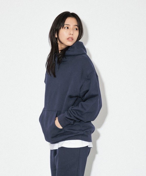 Knuu(ヌウ)の「Heavy Hooded Sweatshirt / ヘビーベーシックパーカー(パーカー・メンズ・ブラック/ヘザーグレー/ホワイト/グリーン/レッド/ネイビー/マルーン・X-SMALL/SMALL/MEDIUM/LARGE/X-LARGE/XX-LARGE)」の14枚目の写真