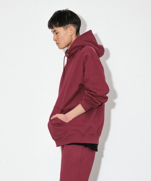 Knuu(ヌウ)の「Heavy Hooded Sweatshirt / ヘビーベーシックパーカー(パーカー・メンズ・ブラック/ヘザーグレー/ホワイト/グリーン/レッド/ネイビー/マルーン・X-SMALL/SMALL/MEDIUM/LARGE/X-LARGE/XX-LARGE)」の19枚目の写真
