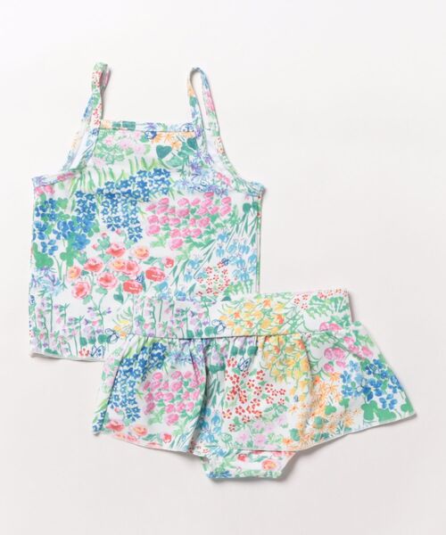 HAKKA KIDS（ハッカキッズ）の「こもれびのお庭／カラフルチェリープリントスイムタンキニ（水着・キッズ・オフホワイト/ピンク・S/M/L）」の3枚目の写真