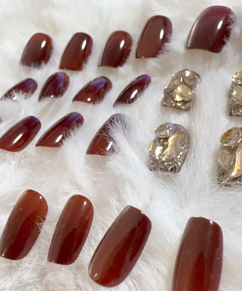 セール】ネイルチップ ショート シンプル（ネイルシール/ネイル