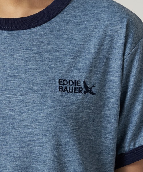 Eddie Bauer（エディーバウアー）の「リンガー 半袖 Tシャツ（Tシャツ/カットソー・レディース・ネイビー/ピンク/グレー・M/L/XL/S）」の16枚目の写真