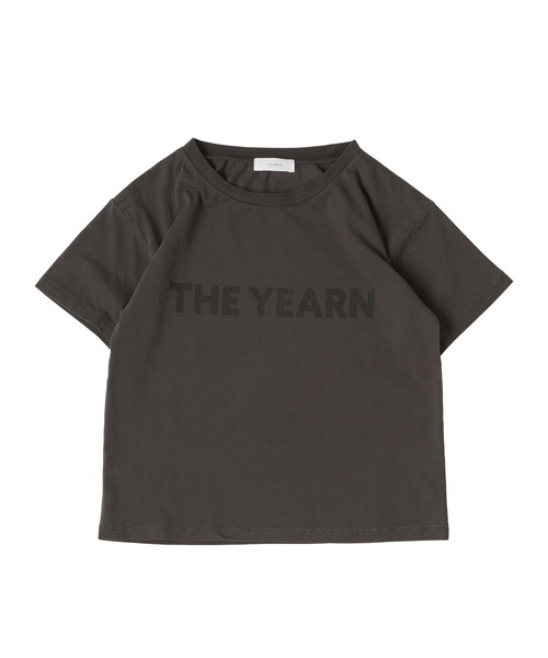MUHET(ミュエータ)の「pigment logo t-shirt / ピグメント加工ロゴTシャツ(Tシャツ/カットソー・レディース・ブラウン/杢グレー/チャコールグレー/アイボリー・FREE)」の2枚目の写真