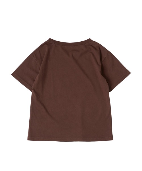 MUHET(ミュエータ)の「pigment logo t-shirt / ピグメント加工ロゴTシャツ(Tシャツ/カットソー・レディース・ブラウン/杢グレー/チャコールグレー/アイボリー・FREE)」の14枚目の写真