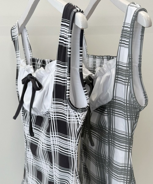 新品未使用　アンドマリー　水着　スイムウェア　チェック柄 Amazon.co.jp: [ロキシー] オンラインストア・直営店限定