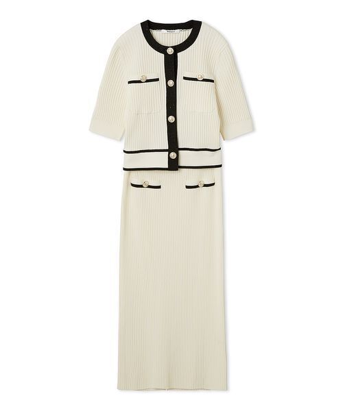 セール】メタルボタンニットセットアップ（ワンピース）｜SNIDEL