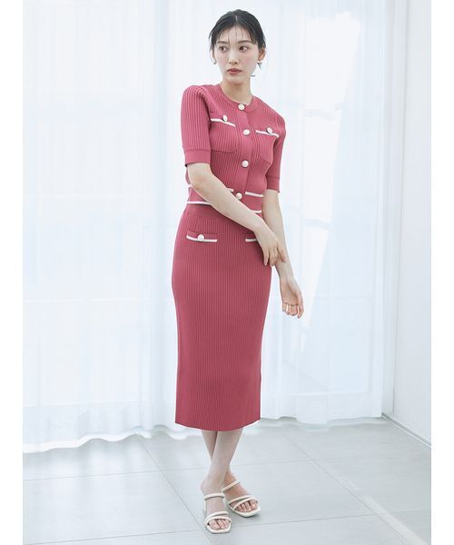 snidelワンピースセット SNIDEL ワンピース クロシェニットセットアップ : ZOZOTOWN