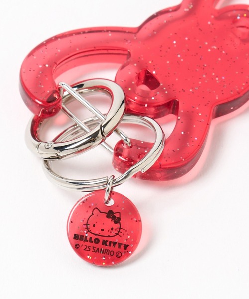 レア‼️キティ♡型ビーズキーホルダー リボン付き ハローキティ リボンキーホルダー（I Love Hello Kitty）｜サンリオ