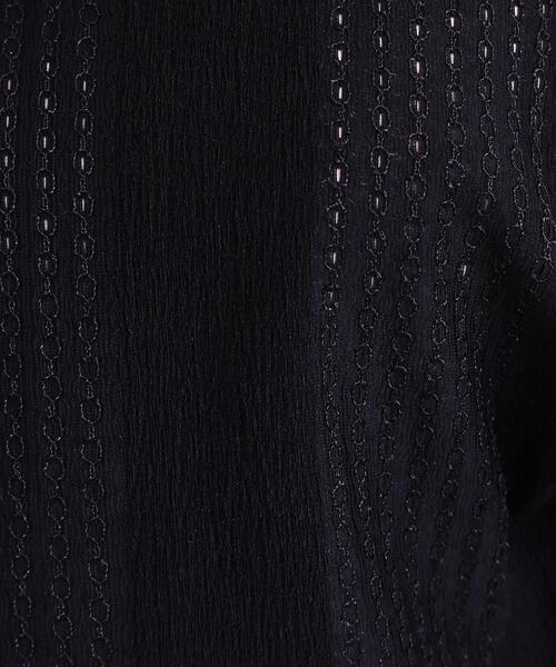 DRESKIP（ドレスキップ）の「【S-LL/二の腕カバー】お袖ギャザーリボン アイレット刺繍トップス（シャツ/ブラウス・レディース・ブルー/アイボリー/ブラック・01/02/03/04）」の11枚目の写真