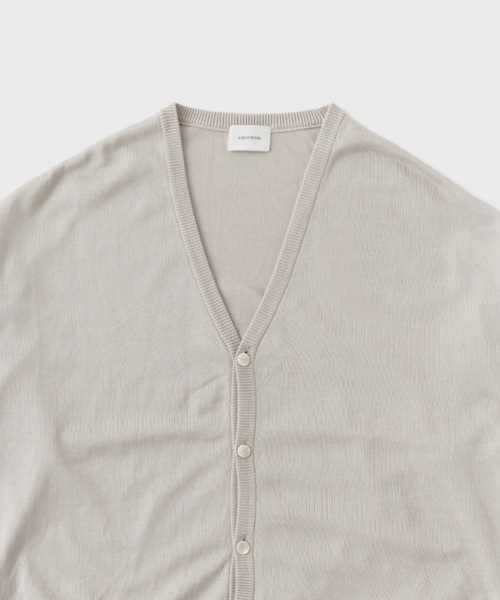 superNova.(スーパーノヴァ)の「superNova./スーパーノヴァ Knit cardigan カーディガン(カーディガン/ボレロ・メンズ・グレー・M)」の2枚目の写真