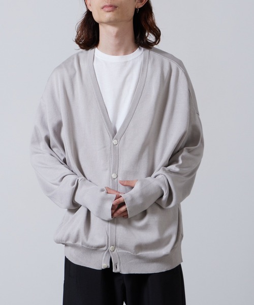 superNova.(スーパーノヴァ)の「superNova./スーパーノヴァ Knit cardigan カーディガン(カーディガン/ボレロ・メンズ・グレー・M)」の6枚目の写真