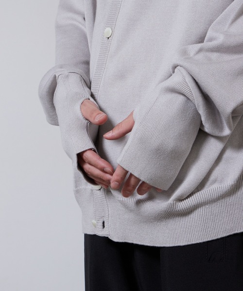 superNova.(スーパーノヴァ)の「superNova./スーパーノヴァ Knit cardigan カーディガン(カーディガン/ボレロ・メンズ・グレー・M)」の11枚目の写真