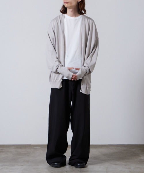 superNova.(スーパーノヴァ)の「superNova./スーパーノヴァ Knit cardigan カーディガン(カーディガン/ボレロ・メンズ・グレー・M)」の14枚目の写真