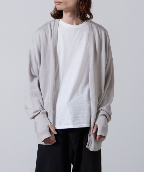 superNova.(スーパーノヴァ)の「superNova./スーパーノヴァ Knit cardigan カーディガン(カーディガン/ボレロ・メンズ・グレー・M)」の8枚目の写真