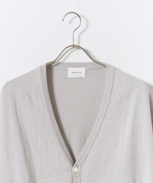superNova.(スーパーノヴァ)の「superNova./スーパーノヴァ Knit cardigan カーディガン 秋服 冬服(カーディガン/ボレロ・メンズ・グレー・M/S)」の21枚目の写真