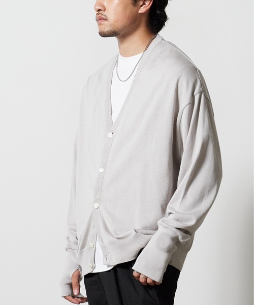 superNova.(スーパーノヴァ)の「superNova./スーパーノヴァ Knit cardigan カーディガン 秋服 冬服(カーディガン/ボレロ・メンズ・グレー・M/S)」の18枚目の写真