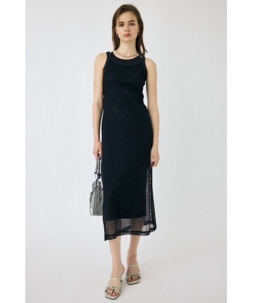 セール】MESH LAYERED ドレス（ワンピース）｜MOUSSY（マウジー