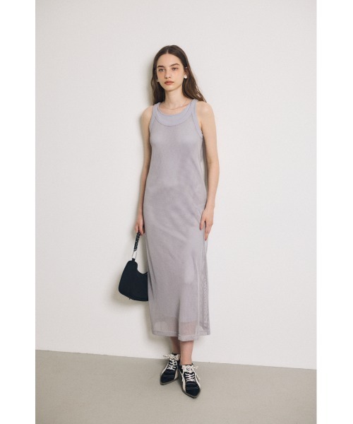 MOUSSY MESH LAYERED ワンピース MOUSSY | MESH LAYERED ドレス (ワンピース(ロング） ) |SHEL