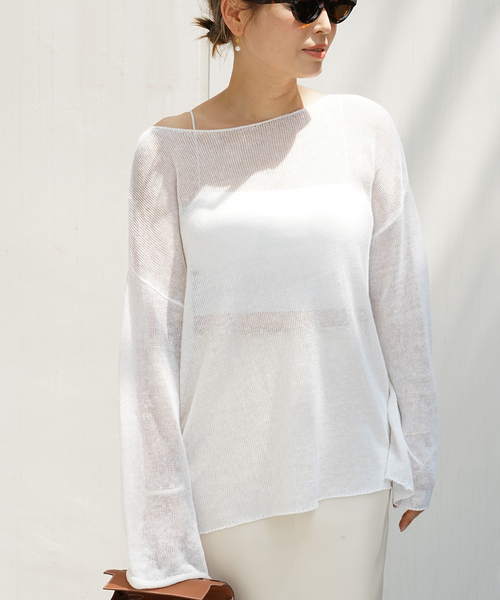 LINO Sheer プルオーバー LINO Sheer プルオーバー（ニット/セーター）｜Deuxieme Classe